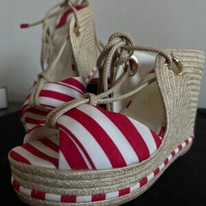 Salvatore Ferragamo Evita 8' Espadrille Sandal Size 8